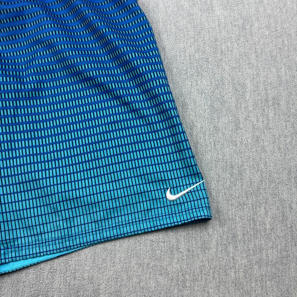 Nike Shorts Mens Medium‎ Blue Continuum Striped Swimming Board Trunks Beach